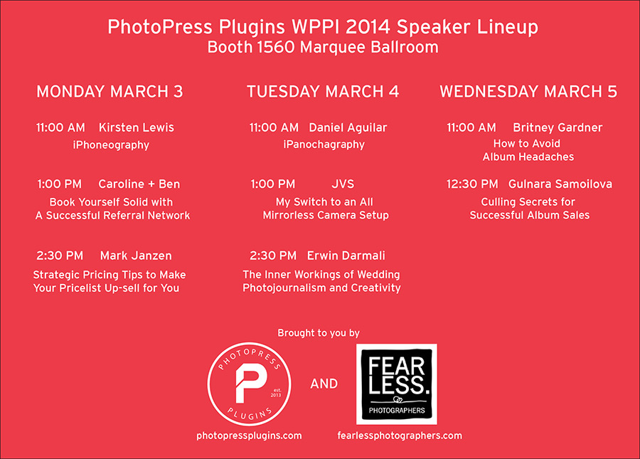 WPPI Photo Press Plugins Fearless Photographers